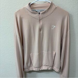 Gymshark Pink Half-Zip Sweater